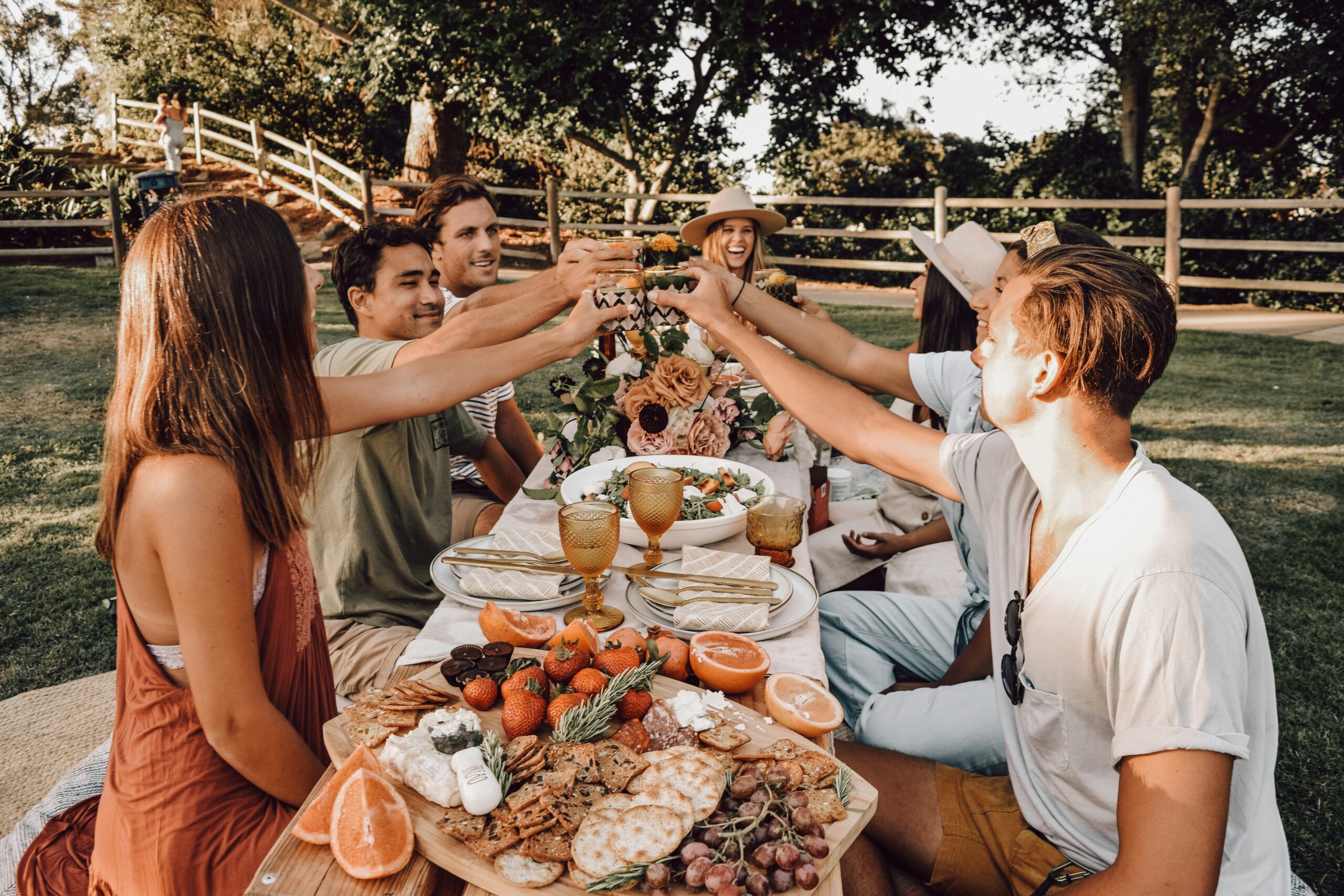 group of people having fun